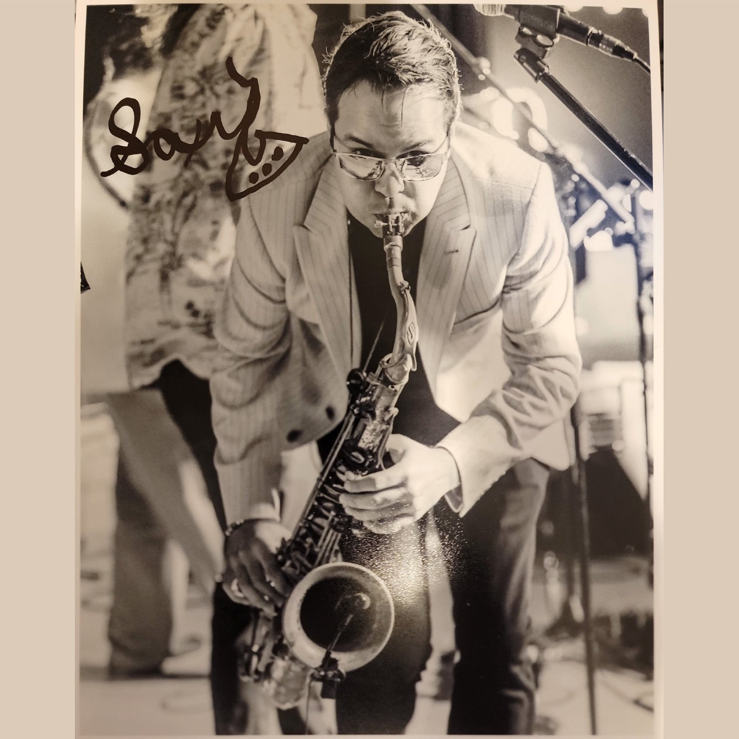 Saxy Signed 8X10" Print #1