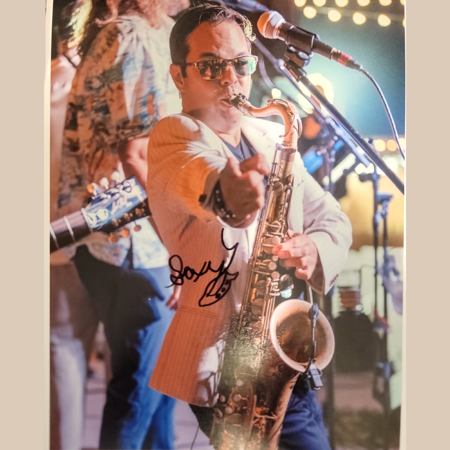 Saxy Signed 8X10" Print #2